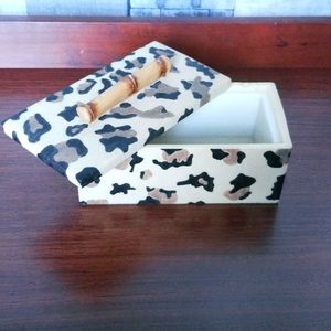 Leopard Print Trinket Box